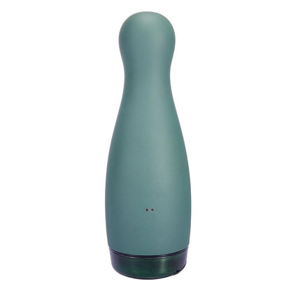 Dark-Green Bowling Ball Sucking Vibration Masturbation Cup