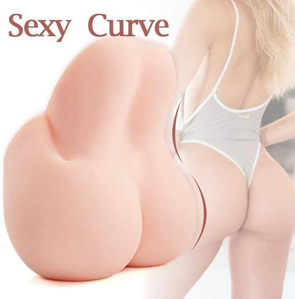 9.4'' Doggy Style Pussy Ass Male Realistic Masturbator With Lifelike Labia-Nude