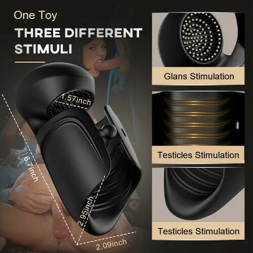 ALIEN Automatic Adjustable Buckle 10 Vibrating Penis Trainer
