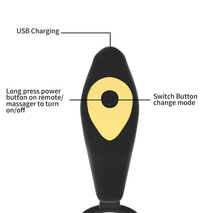 BLKDG™ Remote Control Prostate Massager