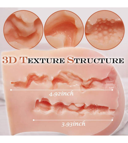 8.18'' Dual Entrance Tight Vagina Anal Realistic Pussy Ass Male Masturbator