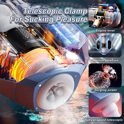 Sexoralab™ SVAKOM Dual Opening 5 Thrusting Sucking Male Stroker