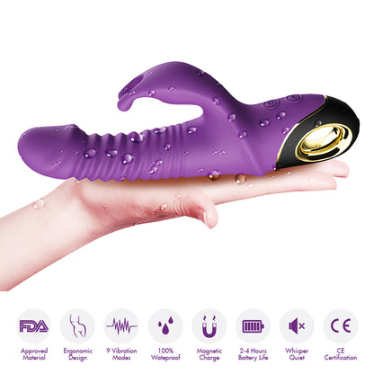 Sexoralab Rabbit Thrusting Dildo Vibrator