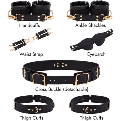 Buyging™ Sex Bondage BDSM Kit Restraints 7PCS Sets