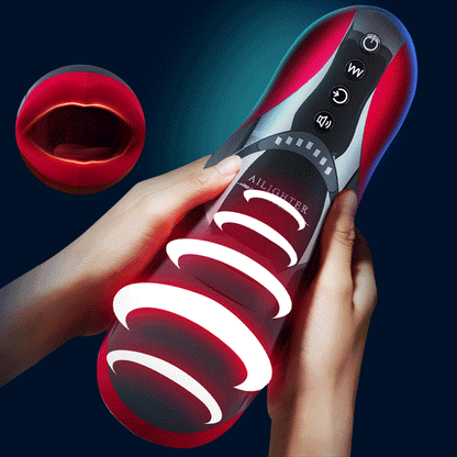 SEXORALAB Male masturbator smart cup heated nozzle masturbation oral sex deep throat sucking adult toys