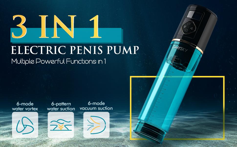 6-Frequency Water Spa 6-Mode Sucking Penis Enlargement Pump