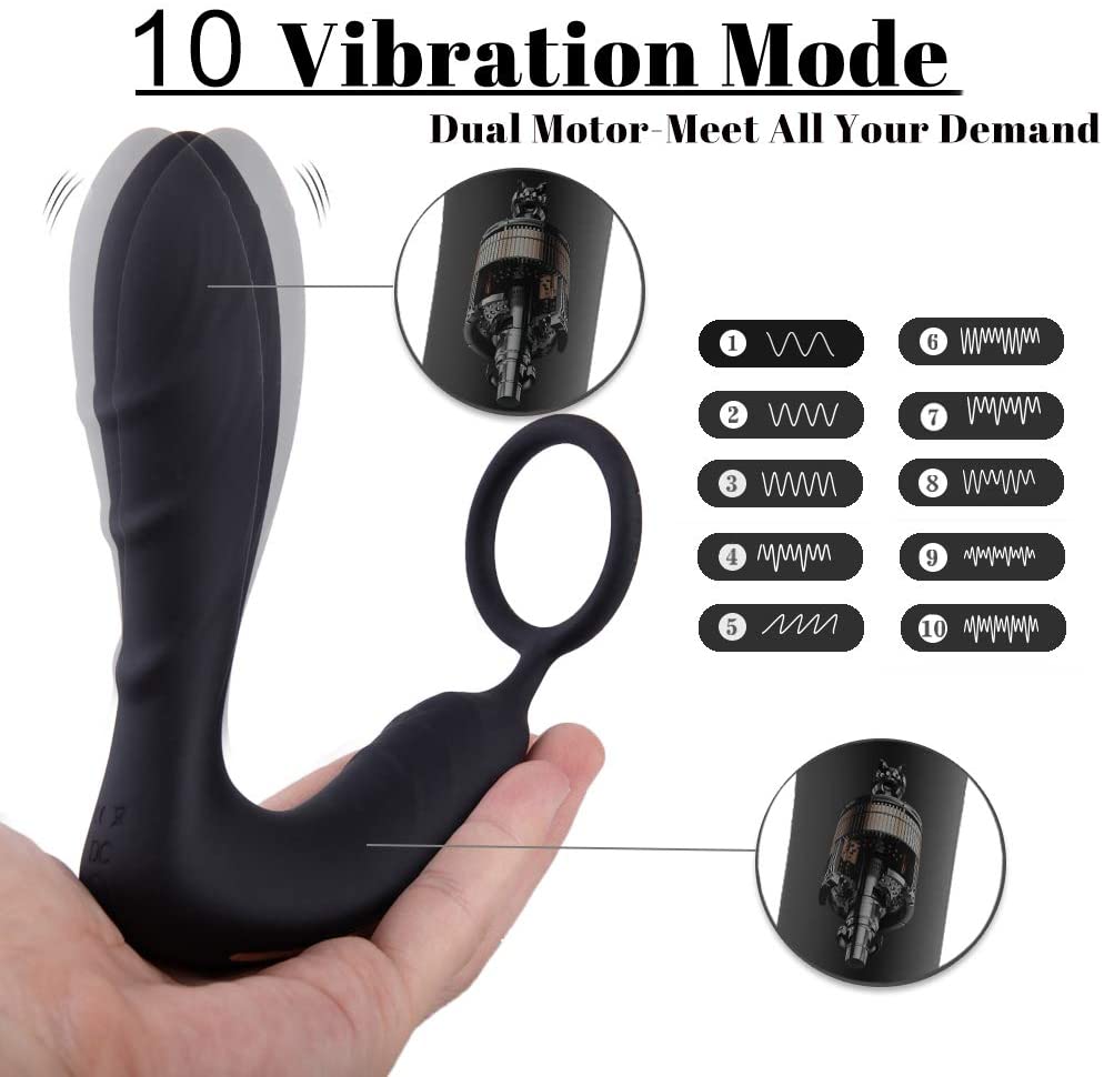 Anal Vibrator with Penis Ring