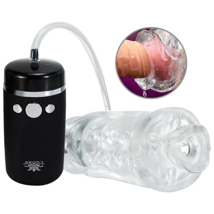 10 Frequencies Elastic Transparent Blow Job Vibrating Masturbator