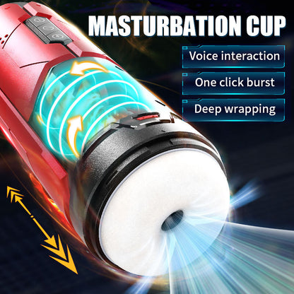 [Confidential delivery]Male Masturbaters Automatic Handsfree Thrusting Cup Vibrated Stroker Lubricants