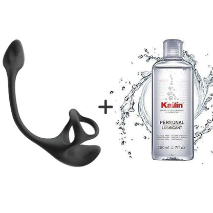 Buyging™ Spherical Vibrating Anal Plug with Penis Rings