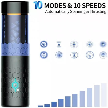 QMYSKY 10 Frequency Vibrating Penis Massage Glans Exerciser