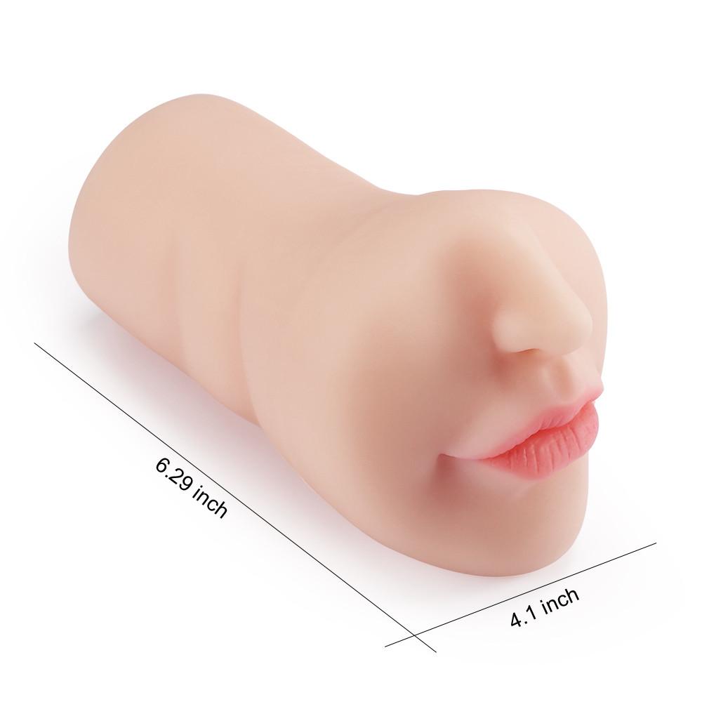 6.29 White Skin Red Lip Deep Throat Stroker