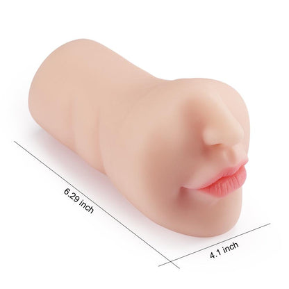 6.29 White Skin Red Lip Deep Throat Stroker