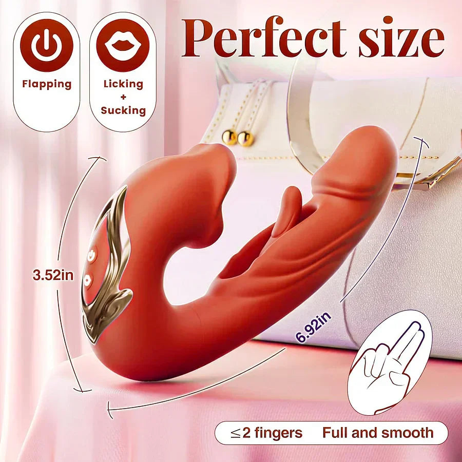 💥New on sale 2025 💞G-Spot Vibrator Female Sex Toy, featuring 7 slapping vibration modes and 5 licking/sucking modes.