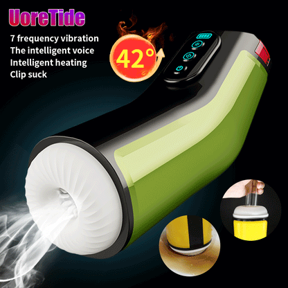 Male Adult Sex Products Intelligent Sucking Aircraft Cup Automatic Heating Men's Masturbation Automatic Aircraft Cup