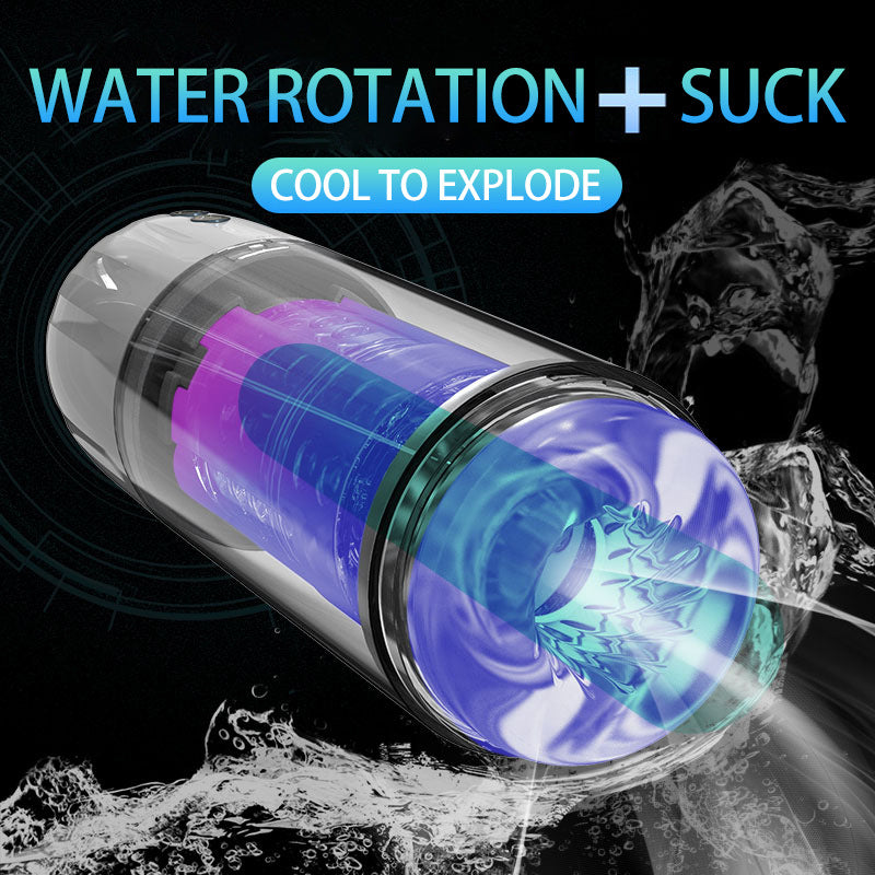 Sucking Spinning Sex Toys Male Masturbation Cup Water Bath Penis Vacuum Pump Electric Masturbation Cup Sex Toys For Men