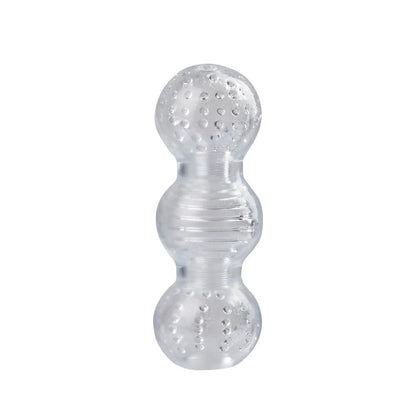 5.7” Clear 3-Ball Male Masturbator