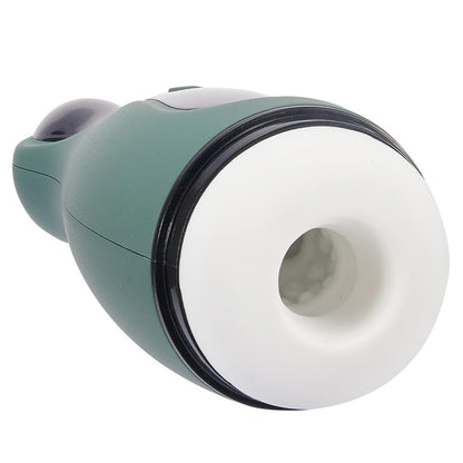 Dark-Green Bowling Ball Sucking Vibration Masturbation Cup