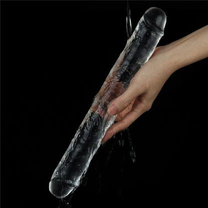 12 Inch Transparent Big Double Head Dildo