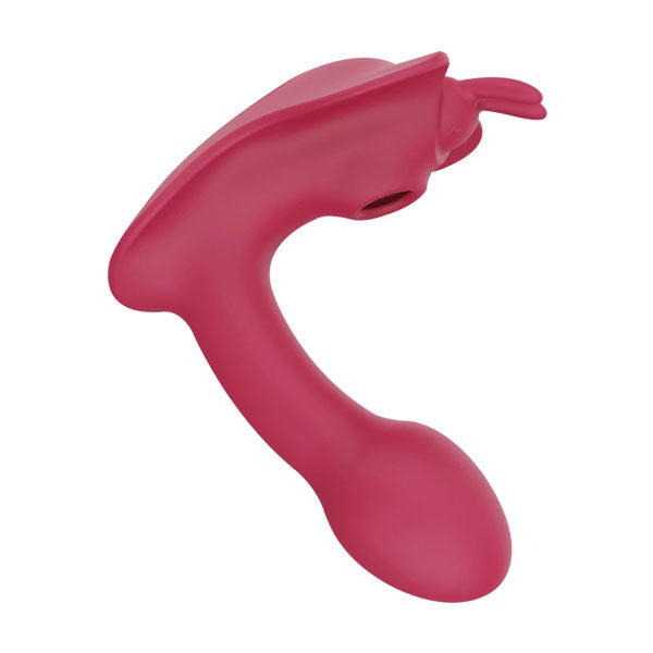 Dual-Action G Spot Vibrator - Clitoralis Stimulator with Flapping & Vibrating Motion, Remote Control, Butterfly Wearable Vibrator