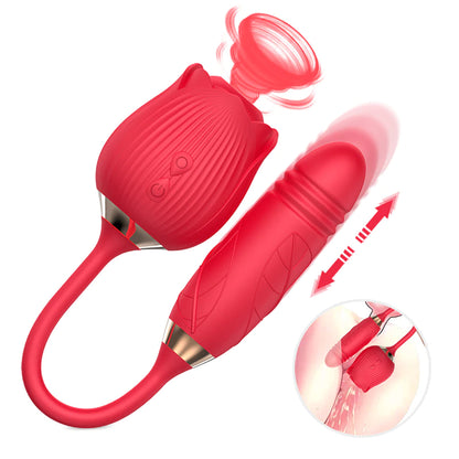 10 Speed Rose Sucking Vibrator Sex Toy