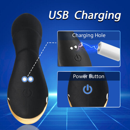 8 Thrusting&Vibrating Modes Waterproof Prostate Massager