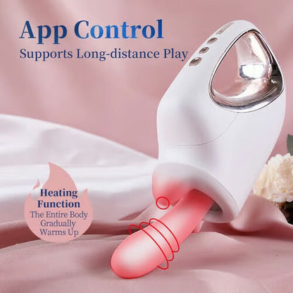 Buyging™ App Control 3 In 1 Sex Machine For A & U & G & C Stimulation, with Case