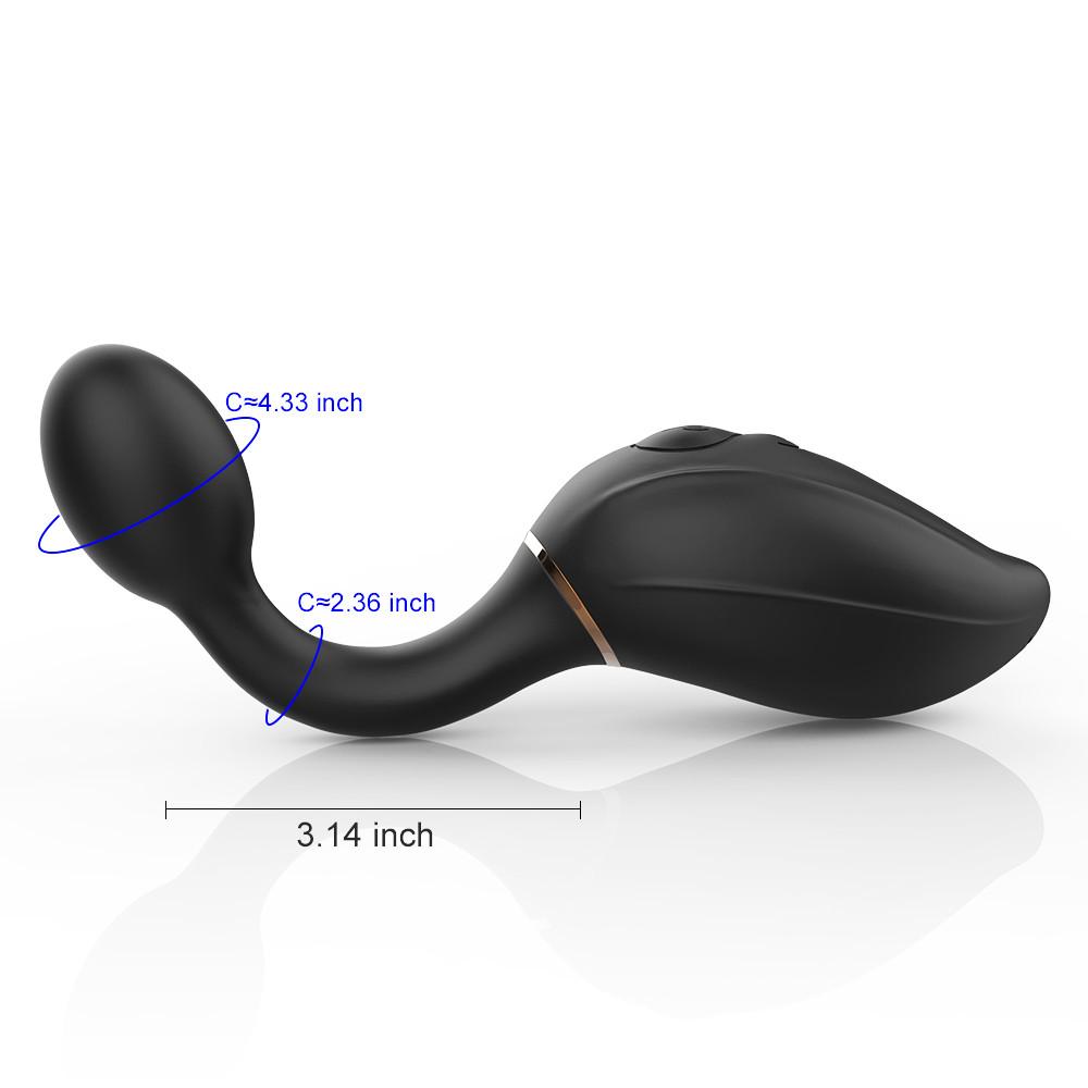 YUANSE 7-Frequency Inflatable Anal Vibrator