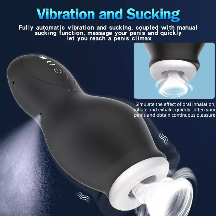 7speeds Real Air Sucking Male Masturbator Deep Throat Vibration Automatic Suction Adult Oral Sex Toys