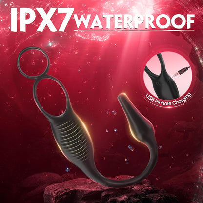 Buyging™ ARCHIE 4 in 1 Vibrating Prostate Massager and Cock Ring with Remote Control