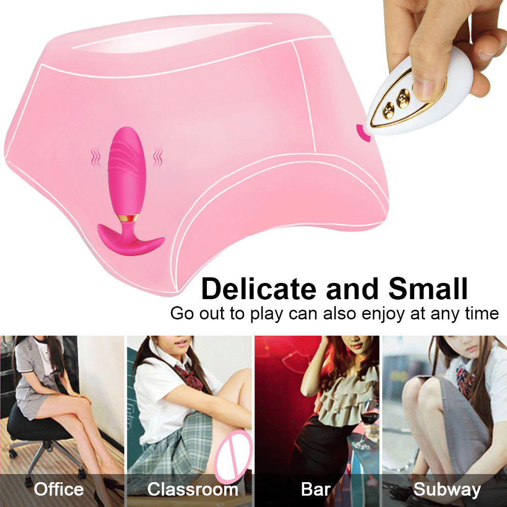 Wireless Soft Silicone Anal Butt Plug Prostate Massager