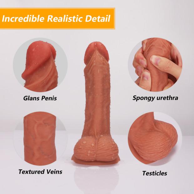 7.88 Inch Silicone Realistic Dildo