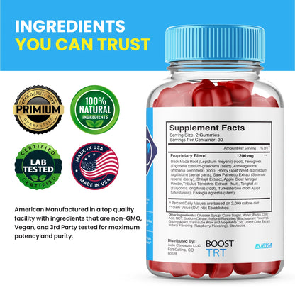 Boost TRT Gummies for Men BoostTRT Male Enhancement Supplement